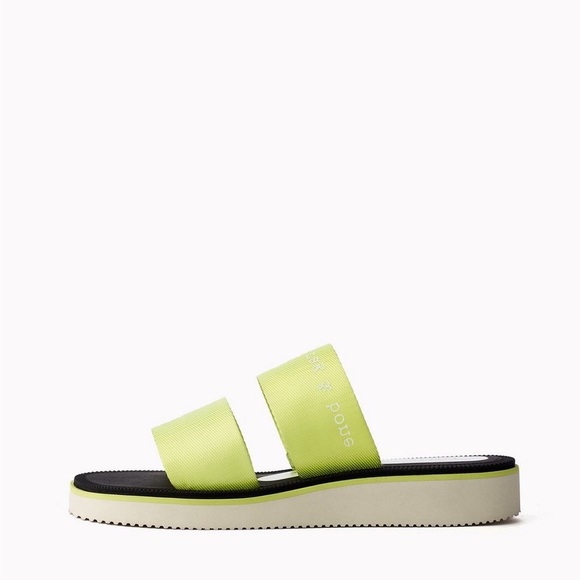 RAG + BONE - MILA slip on, open toed sandal in Acid-Green (Size 37) - Picture 3 of 16